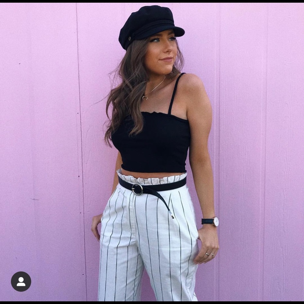 Princess Polly Striped “Paper Bag” Pants